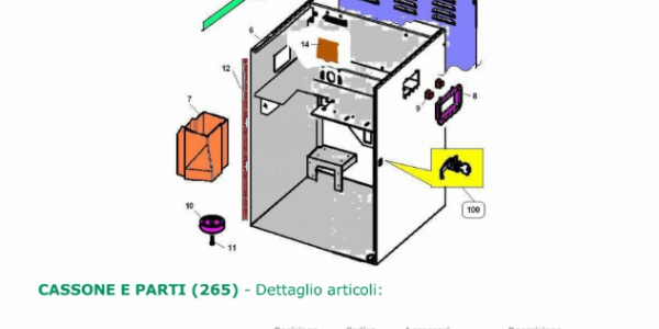 CAFETEIRA BIANCHI SPRINT - CASSONE E PARTI