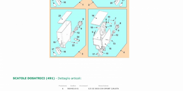 CAFETEIRA BIANCHI SPRINT - SCATOLE DOSATRICI